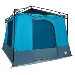 vidaXL Cort cu acoperiș Altele Manual cu aerisire de aer Albastru și Negru 290 x 288 cm vidaXL Cort cu acoperiș Altele Manual cu aerisire de aer Albastru și Negru 290 x 288 cm