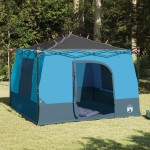 vidaXL Cort cu acoperiș Altele Manual cu aerisire de aer Albastru și Negru 290 x 288 cm vidaXL Cort cu acoperiș Altele Manual cu aerisire de aer Albastru și Negru 290 x 288 cm