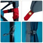 vidaXL Cort cu acoperiș Altele Manual cu aerisire de aer Albastru și Negru 290 x 288 cm vidaXL Cort cu acoperiș Altele Manual cu aerisire de aer Albastru și Negru 290 x 288 cm