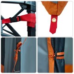 vidaXL Cort interior Gri și Portocalie 290 x 288 x 234 cm tafta