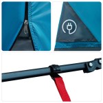 vidaXL Cort cu acoperiș Altele cu aerisire de aer Albastru și Negru 291 x 291 cm vidaXL Cort cu acoperiș Altele cu aerisire de aer Albastru și Negru 291 x 291 cm
