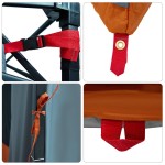 vidaXL Cort interior Gri și Portocalie 291 x 291 x 240 cm tafta