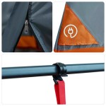 vidaXL Cort interior Gri și Portocalie 291 x 291 x 240 cm tafta