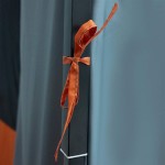 vidaXL Cort interior Gri și Portocalie 520 x 520 x 190 cm tafta