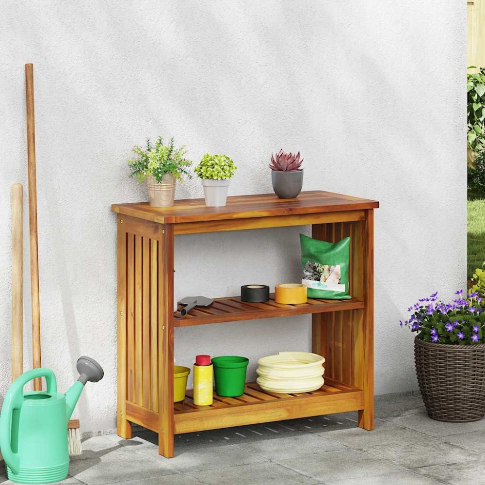 vidaXL Dulap de grădină Maro 75 x 35 x 70cm Lemn masiv de acacia