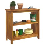 vidaXL Dulap de grădină Maro 75 x 35 x 70cm Lemn masiv de acacia vidaXL Dulap de grădină Maro 75 x 35 x 70cm Lemn masiv de acacia