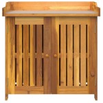 vidaXL Dulap de grădină Maro 78 x 36.5 x 78cm Lemn masiv de acacia vidaXL Dulap de grădină Maro 78 x 36.5 x 78cm Lemn masiv de acacia