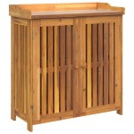 vidaXL Dulap de grădină Maro 78 x 36.5 x 78cm Lemn masiv de acacia vidaXL Dulap de grădină Maro 78 x 36.5 x 78cm Lemn masiv de acacia