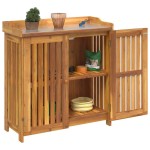 vidaXL Dulap de grădină Maro 78 x 36.5 x 78cm Lemn masiv de acacia vidaXL Dulap de grădină Maro 78 x 36.5 x 78cm Lemn masiv de acacia
