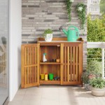 vidaXL Dulap de grădină Maro 78 x 36.5 x 78cm Lemn masiv de acacia vidaXL Dulap de grădină Maro 78 x 36.5 x 78cm Lemn masiv de acacia