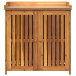 vidaXL Dulap de grădină Maro 78 x 36.5 x 78cm Lemn masiv de acacia vidaXL Dulap de grădină Maro 78 x 36.5 x 78cm Lemn masiv de acacia