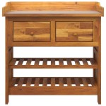 vidaXL Dulap de grădină Maro 78 x 36.5 x 78cm Lemn masiv de acacia vidaXL Dulap de grădină Maro 78 x 36.5 x 78cm Lemn masiv de acacia