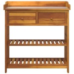 vidaXL Dulap de grădină Maro 78 x 36.5 x 78cm Lemn masiv de acacia vidaXL Dulap de grădină Maro 78 x 36.5 x 78cm Lemn masiv de acacia