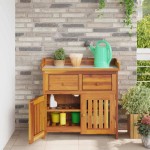 vidaXL Dulap de grădină Maro 78 x 36.5 x 78 cm Lemn masiv de acacia