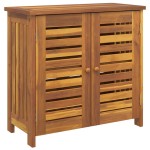 vidaXL Dulap de grădină Maro 78 x 36.5 x 78cm Lemn masiv de acacia