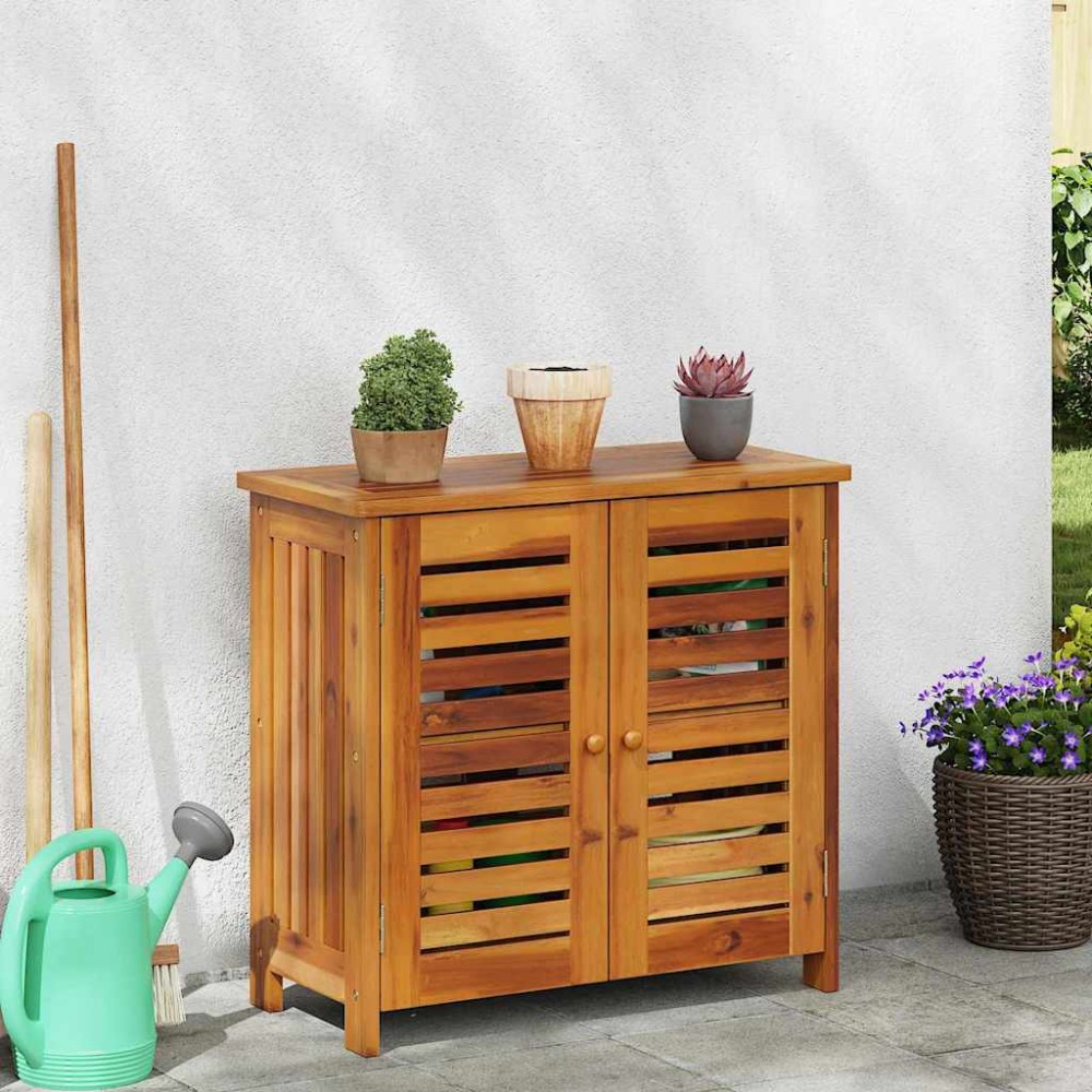 vidaXL Dulap de grădină Maro 78 x 36.5 x 78cm Lemn masiv de acacia