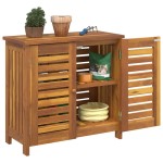 vidaXL Dulap de grădină Maro 78 x 36.5 x 78cm Lemn masiv de acacia