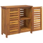 vidaXL Dulap de grădină Maro 78 x 36.5 x 78cm Lemn masiv de acacia