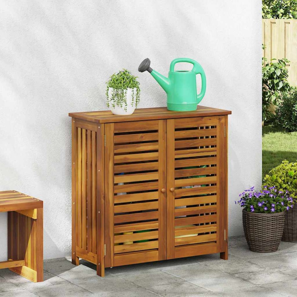 vidaXL Dulap de grădină Maro 78 x 36.5 x 78cm Lemn masiv de acacia