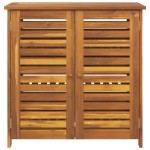 vidaXL Dulap de grădină Maro 78 x 36.5 x 78cm Lemn masiv de acacia vidaXL Dulap de grădină Maro 78 x 36.5 x 78cm Lemn masiv de acacia