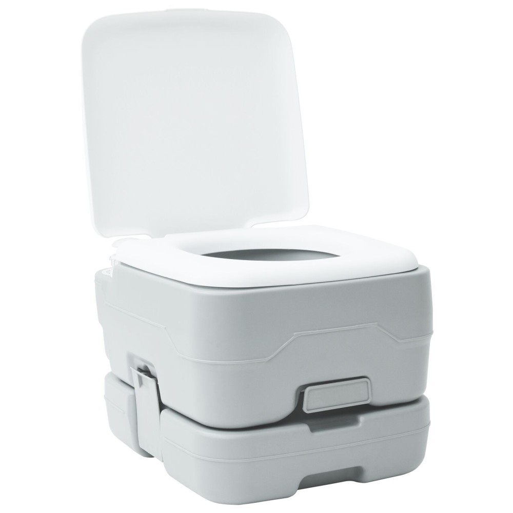 vidaXL Toaletă de camping portabilă, 10L apă curată & 10L deșeuri