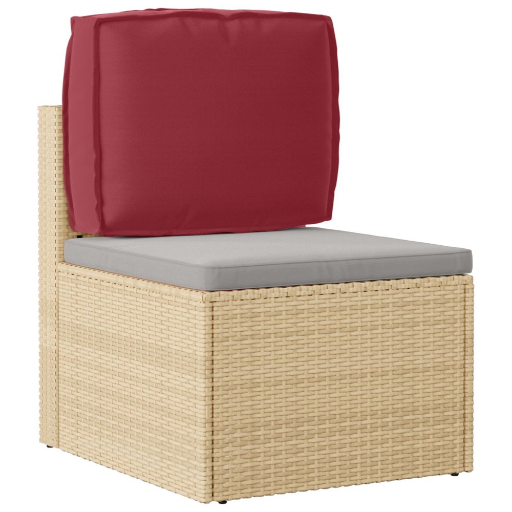 vidaXL Cuscus pentru palet cu spătar roșu vin, 50 x 40 x 12 cm, fabricat din Oxford.