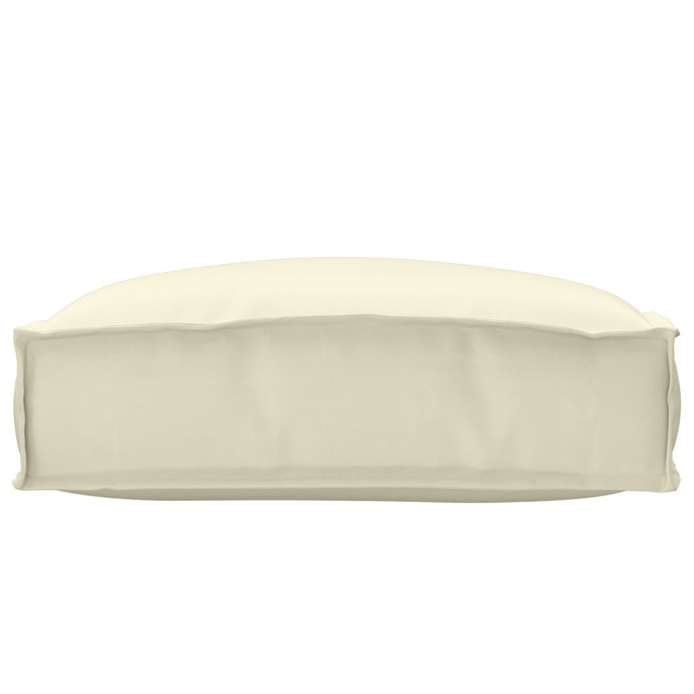 vidaXL Pernă pentru șezlong crem 50 x 50 x 12 cm, din țesătură Oxford.