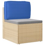 vidaXL Cojoc de palet pentru spate, albastru regal, 60 x 40 x 12 cm, din material Oxford