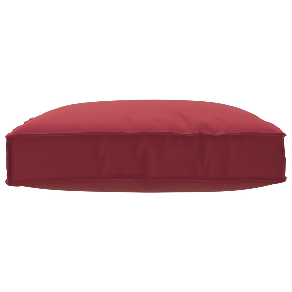 vidaXL Perna pentru palet roșie vin pentru scaun (80x80x12 cm) din material Oxford.
