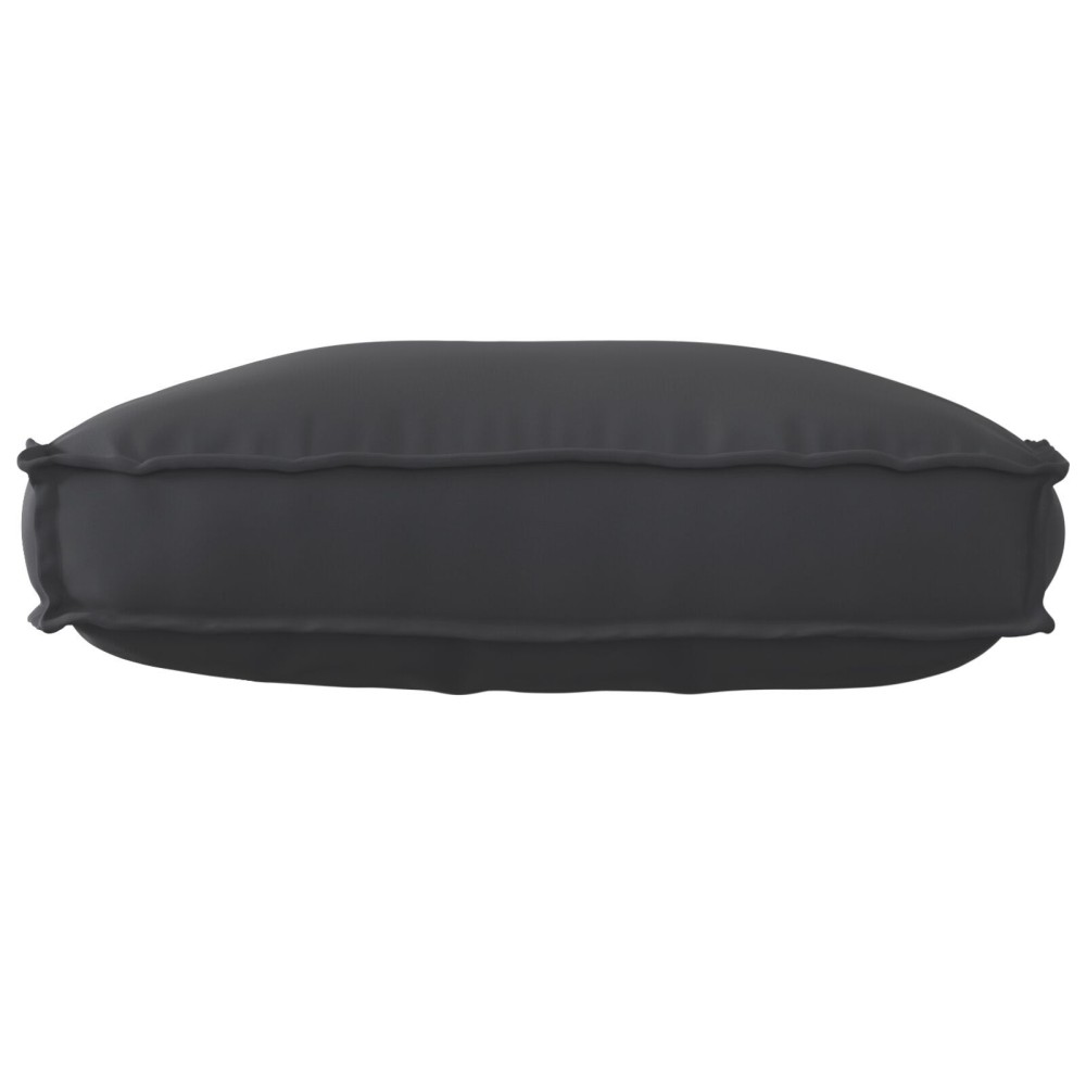 vidaXL Perne pentru palete cu spătar negre 70x40x12 cm, din material Oxford.