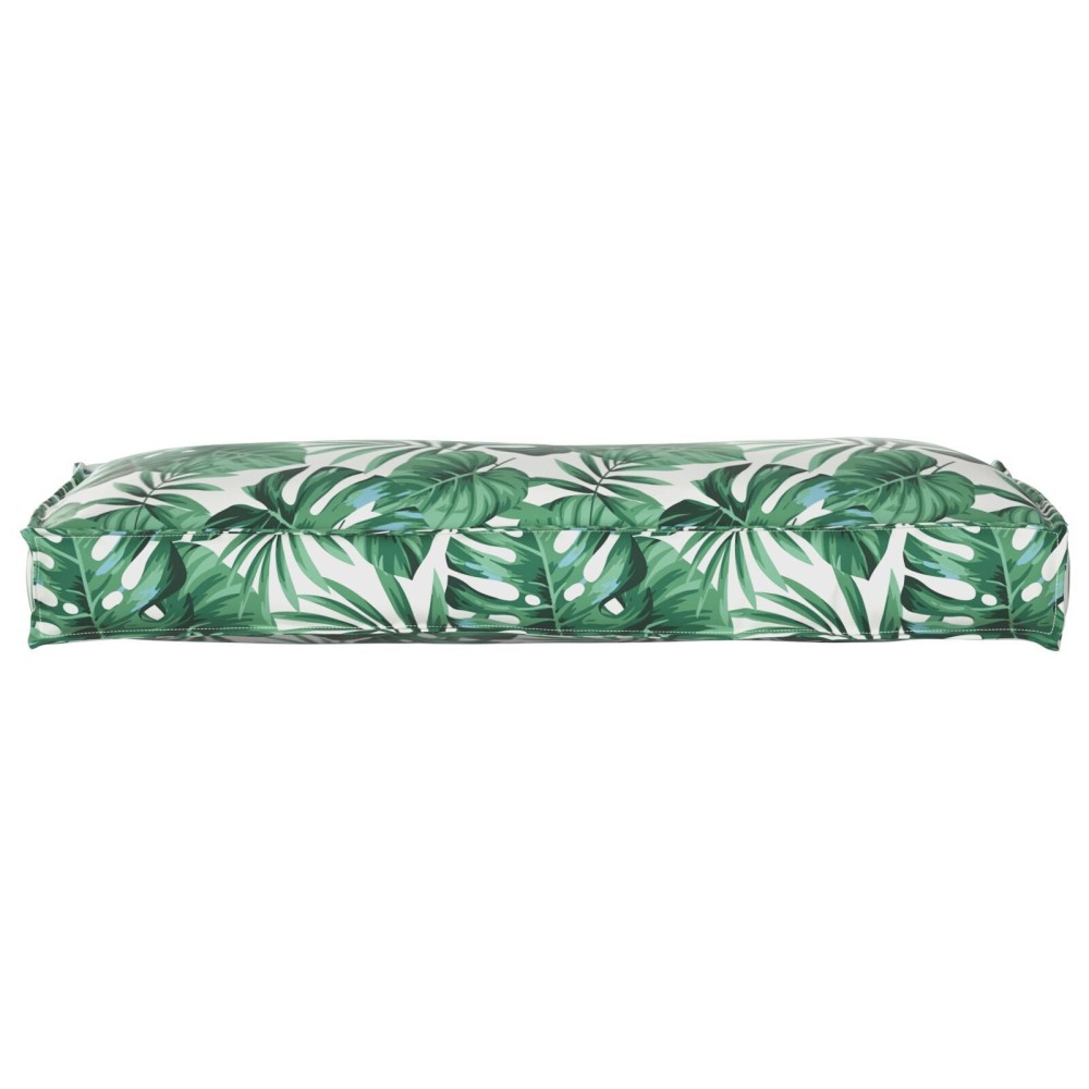 vidaXL Perna de palet pentru spătar cu model de frunze, 120 x 40 x 12 cm, din material Oxford.