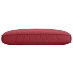 vidaXL Culoare de palet pentru șezut Bordo 120x80x12 cm Fabrică Oxford