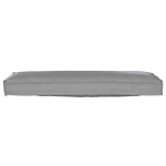 vidaXL Perna pentru palet pentru bancă, gri, 120 x 40 x 8 cm, din material Oxford.