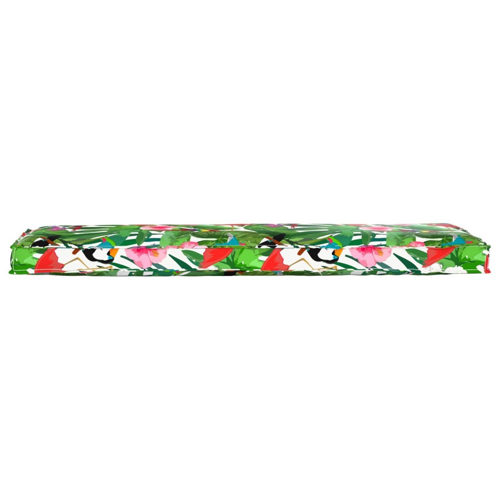 vidaXL Perna pentru palete pentru bancă Tropice Jungle 140x40x8 cm, din fabrică Oxford
