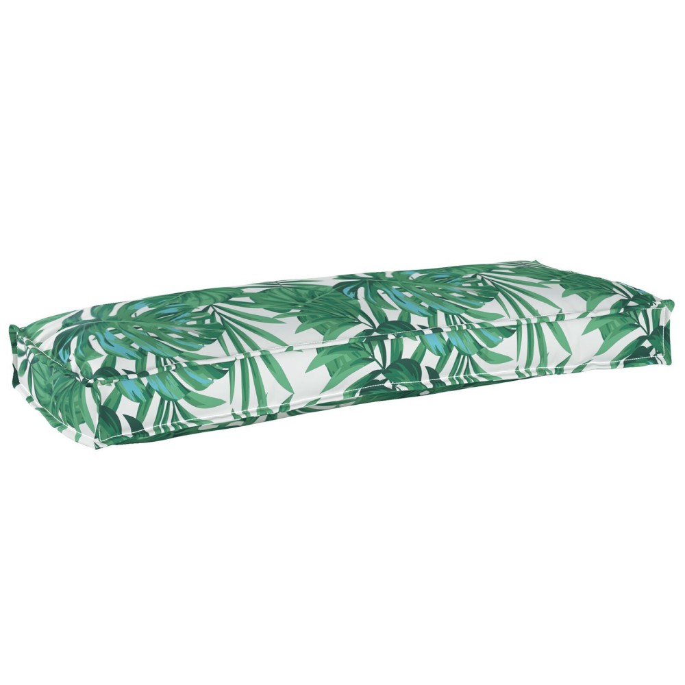 vidaXL Perne pentru paleți pentru Bancă 2 piese Model de Frunze 100x40x8 cm Material Oxford