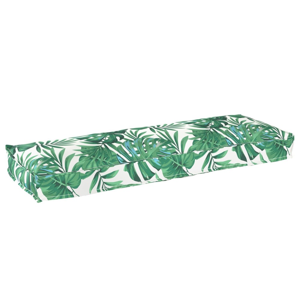vidaXL Covoare pentru bănci 2 bucăți cu model de frunze 120x40x8 cm fabricat din Oxford