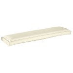 vidaXL Set de perne pentru palet 2 pcs Crem 150 x 40 x 8 cm