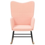 vidaXL Fotoliu de relaxare Roz 61 x 78 x 98 cm țesătură vidaXL Fotoliu de relaxare Roz 61 x 78 x 98 cm țesătură