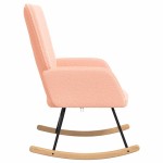 vidaXL Fotoliu de relaxare Roz 61 x 78 x 98 cm țesătură vidaXL Fotoliu de relaxare Roz 61 x 78 x 98 cm țesătură