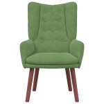 Scaun Relaxant vidaXL Verde Deschis din Catifea Scaun Relaxant vidaXL Verde Deschis din Catifea