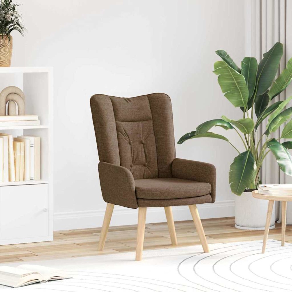 vidaXL Fotoliu de relaxare Maro 63 x 67 x 94 cm țesătură
