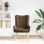 vidaXL Fotoliu de relaxare Maro 63 x 67 x 94 cm țesătură vidaXL Fotoliu de relaxare Maro 63 x 67 x 94 cm țesătură