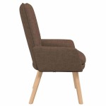 vidaXL Fotoliu de relaxare Maro 63 x 67 x 94 cm țesătură vidaXL Fotoliu de relaxare Maro 63 x 67 x 94 cm țesătură