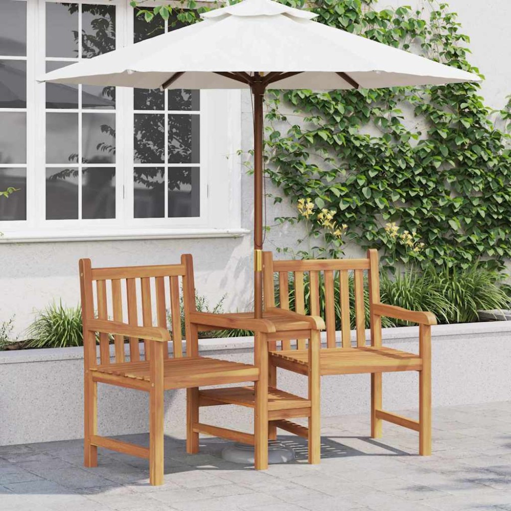vidaXL Scaune Exterioare Maro 152 x 63 x 89 cm Lemn masiv de tec