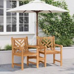 vidaXL Scaune Exterioare Maro 152 x 63 x 89 cm Lemn masiv de tec vidaXL Scaune Exterioare Maro 152 x 63 x 89 cm Lemn masiv de tec