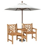 vidaXL Scaune Exterioare Maro 152 x 63 x 89 cm Lemn masiv de tec vidaXL Scaune Exterioare Maro 152 x 63 x 89 cm Lemn masiv de tec