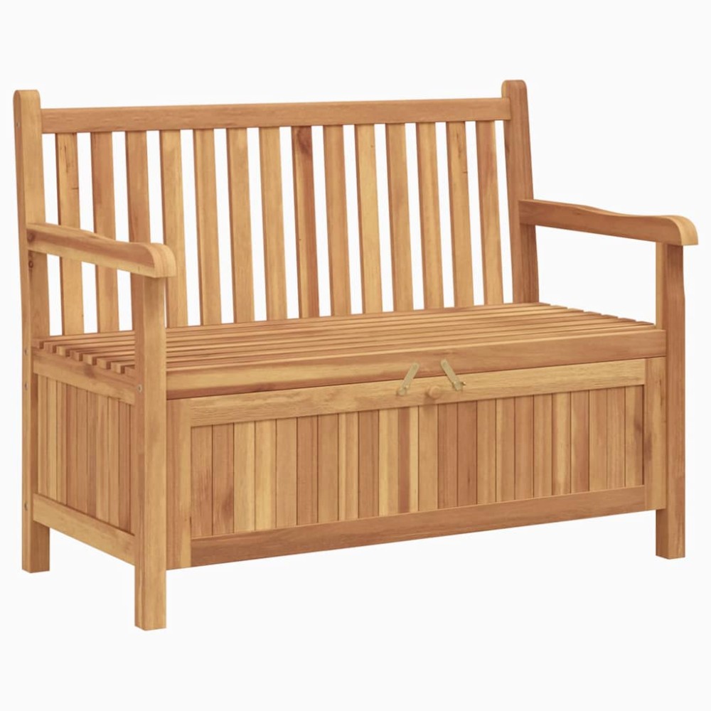 vidaXL Bancă de grădină cu șemineu cu depozitare Maro 228 x 60 x 90 cm