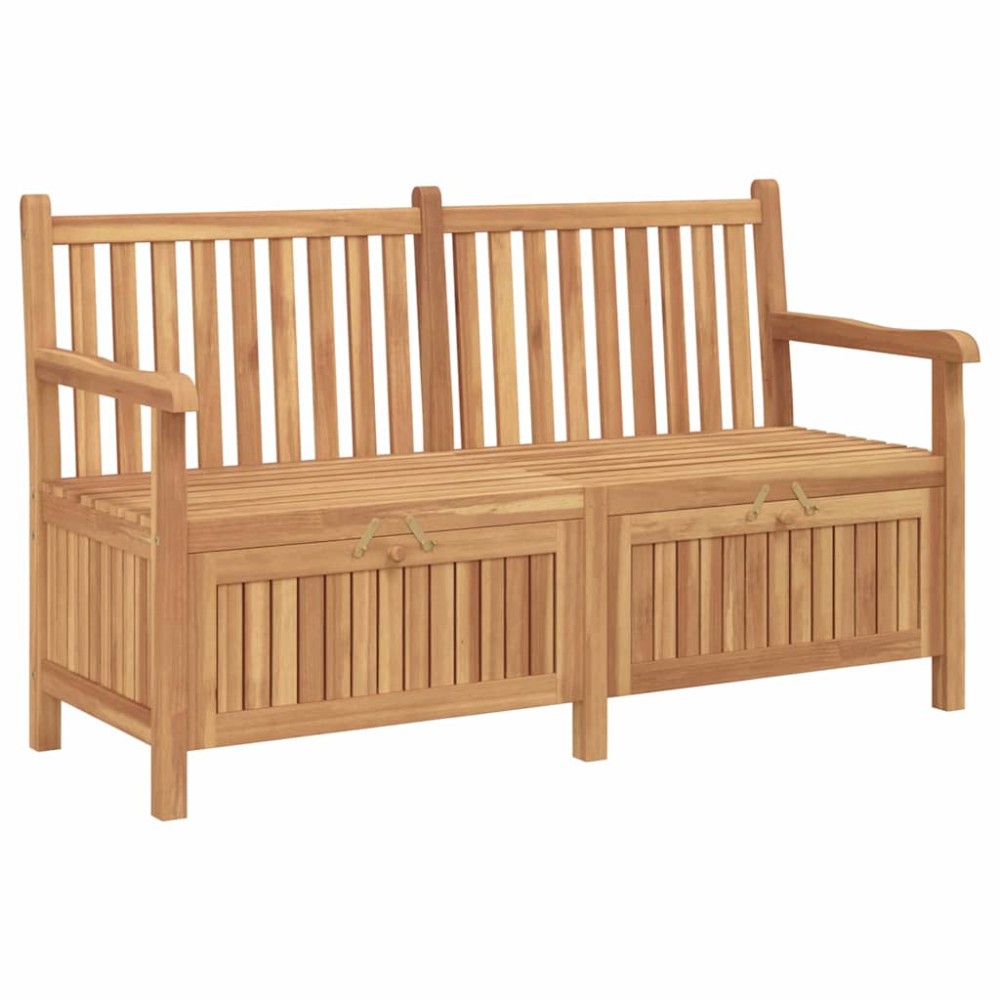 vidaXL Bancă de grădină cu șemineu cu depozitare Maro 150 x 60 x 90 cm