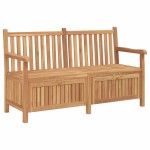 vidaXL Bancă de grădină cu șemineu cu depozitare Maro 150 x 60 x 90 cm