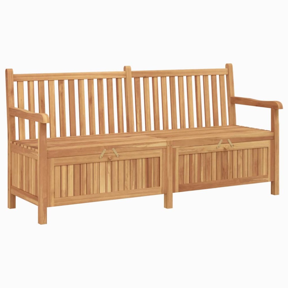 vidaXL Bancă de grădină cu șemineu cu depozitare Maro 228 x 60 x 90 cm